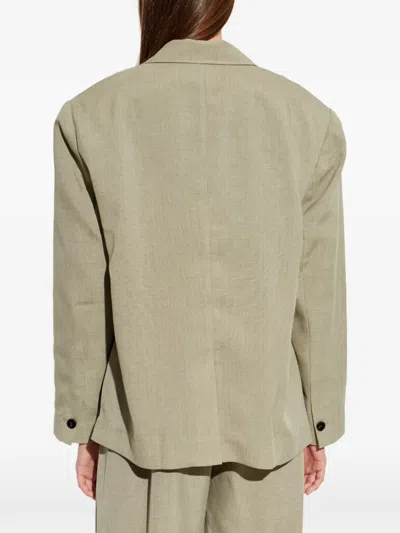 Iro Single-breasted Blazer In Brown