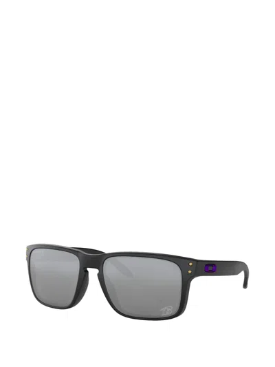 Oakley 56mm Polarized Rectangular Sunglasses In Gray