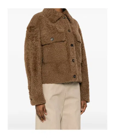 Brunello Cucinelli Button-up Jacket In Brown