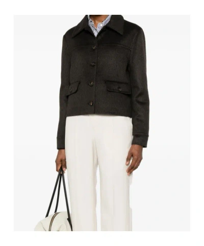 Brunello Cucinelli Flap-pocket Jacket In Black