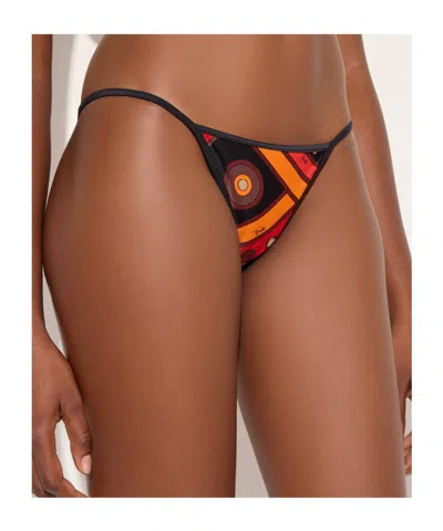 Pucci Printed Bikini Bottoms In Black