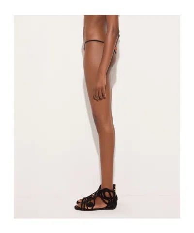 Pucci Printed Bikini Bottoms In Black