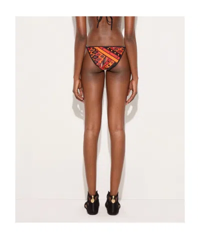 Pucci Printed Bikini Bottoms In Black