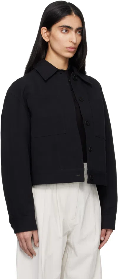 Studio Nicholson Calder Patch-pocket Jacket In Black