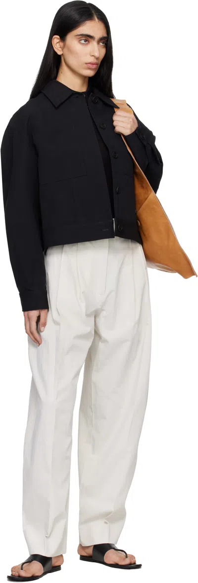 Studio Nicholson Calder Patch-pocket Jacket In Black