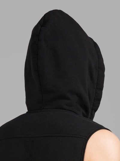 Shop Rick Owens Drkshdw Black Sleeveless Hoodie