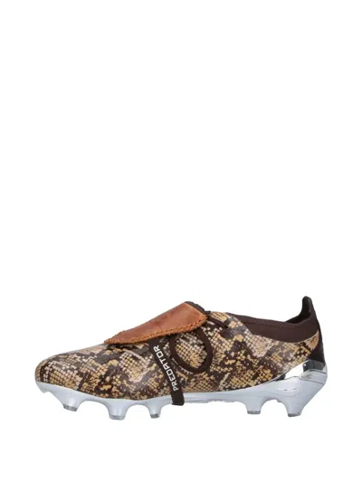 Adidas Originals X Wales Bonner Predator Elite Snakeskin-effect Sneakers In Brown