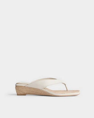 Rag & Bone Jo Thong Wedge Sandal In White