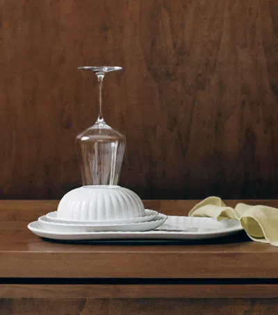 Georg Jensen Bernadotte Stackable Dinner Plate In White