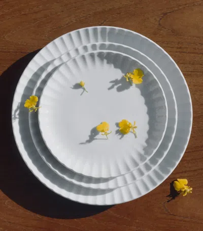 Georg Jensen Bernadotte Stackable Dinner Plate In White