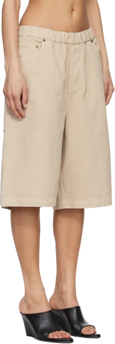 Entire Studios Spar Elasticated Shorts In Brown