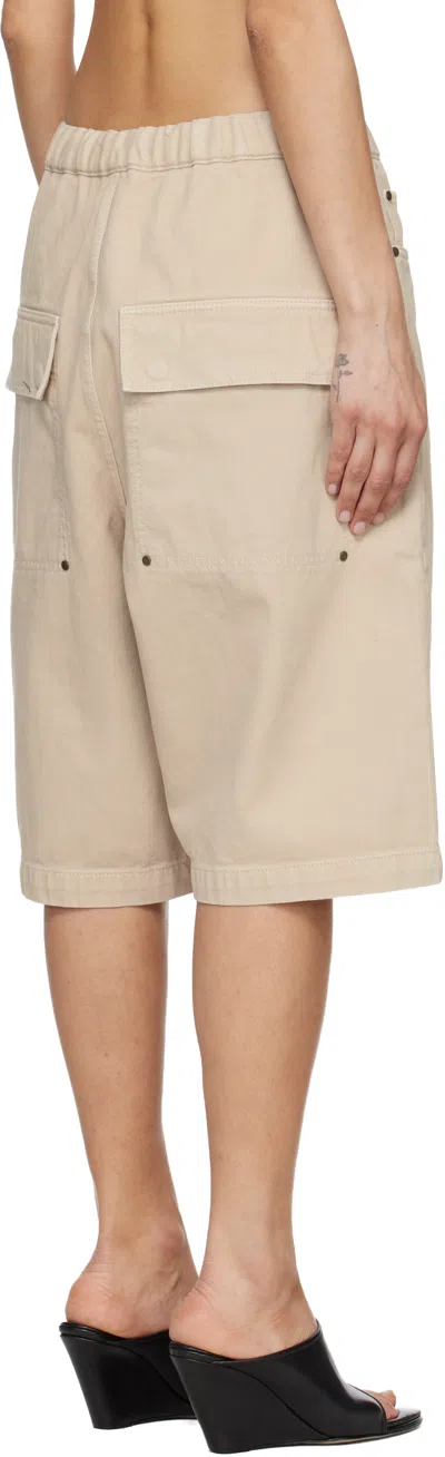 Entire Studios Spar Elasticated Shorts In Brown
