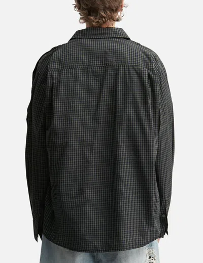 Protocol Index Four Hands Check Shirts In Black