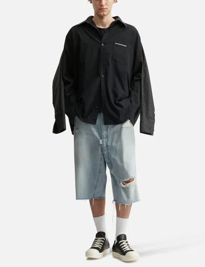 Protocol Index Four Hands Check Shirts In Black