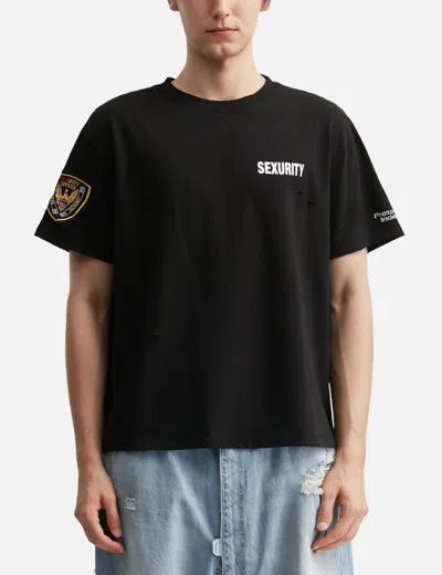 Protocol Index Logo-print Patch-detail T-shirt In Black