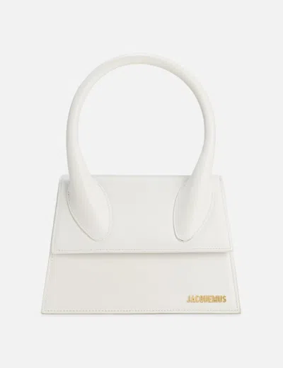 Jacquemus Women Le Grand Chiquito Leather Handbag In White