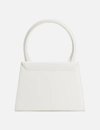 Jacquemus Women Le Grand Chiquito Leather Handbag In White