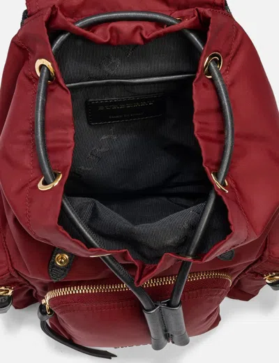 Burberry Nylon Mini Backpack In Red