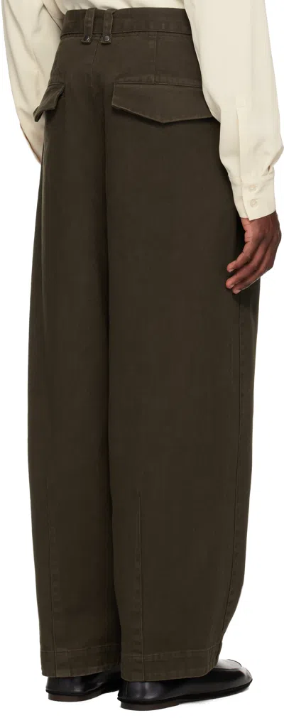 Entire Studios Gully Belt Trousers In Brown
