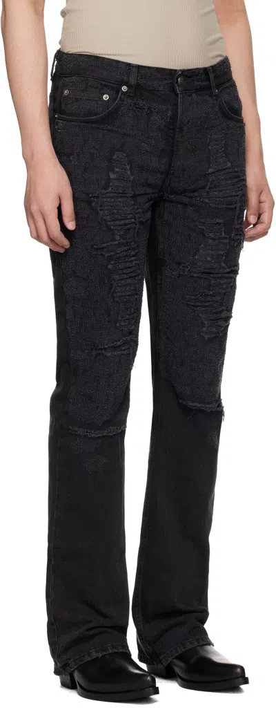 Ksubi Black Bronko Asher Trashed Jeans In Black