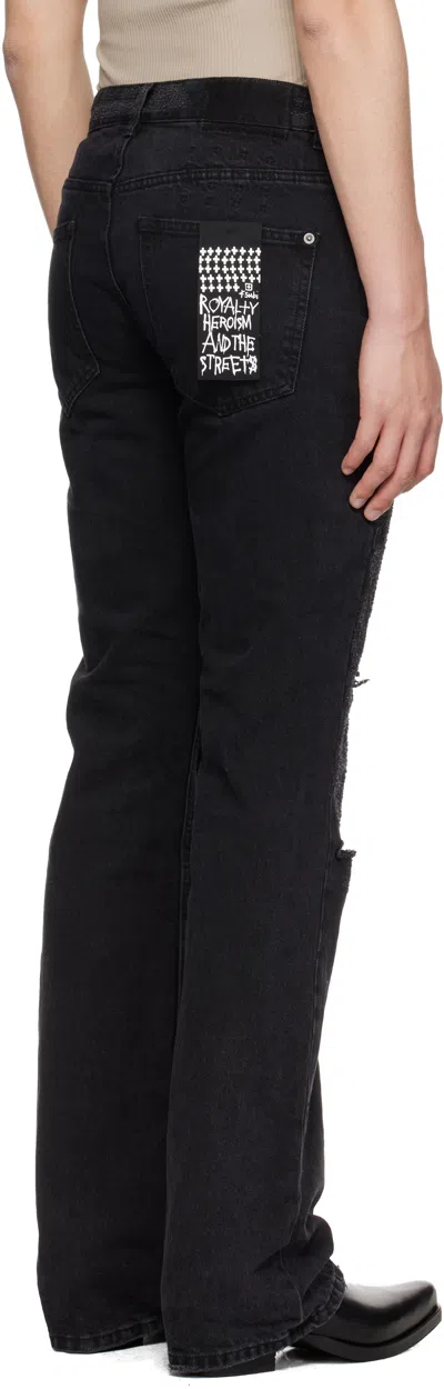 Ksubi Black Bronko Asher Trashed Jeans In Black