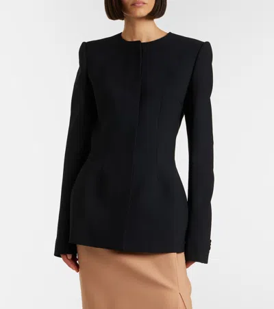Mugler Single-breasted Jacket In Black