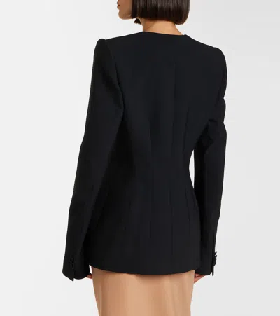Mugler Single-breasted Jacket In Black