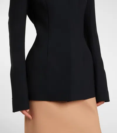 Mugler Single-breasted Jacket In Black