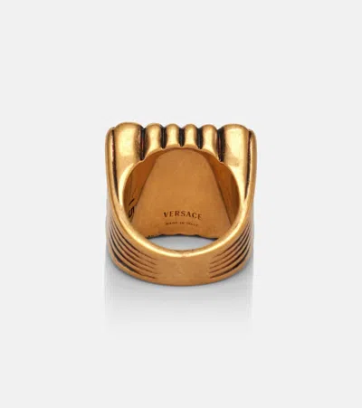 Versace Circe Ring In Red