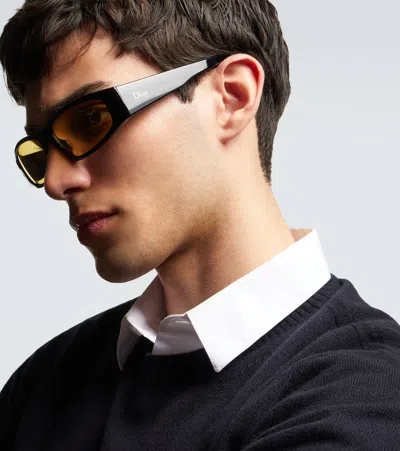 Dior Symbol S1i Rectangular Sunglasses In Pattern