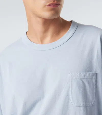 Visvim Mondo Oversized Cotton Jersey T-shirt In Blue