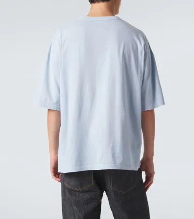 Visvim Mondo Oversized Cotton Jersey T-shirt In Blue