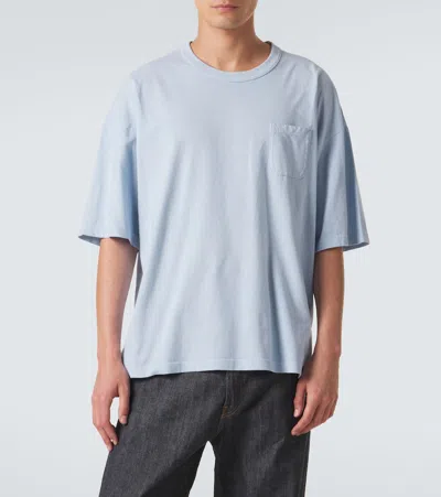 Visvim Mondo Oversized Cotton Jersey T-shirt In Blue