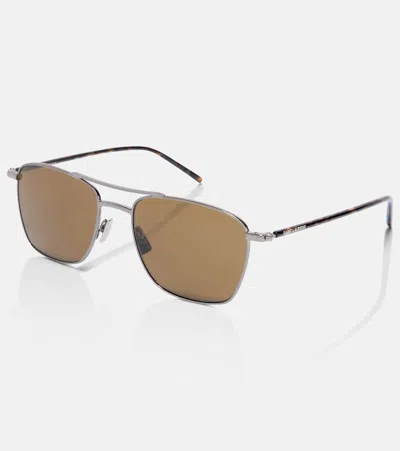 Saint Laurent Sl 866 Aviator Sunglasses In Pattern