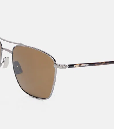 Saint Laurent Sl 866 Aviator Sunglasses In Pattern