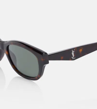 Saint Laurent Monogram Rectangular Sunglasses In Pink
