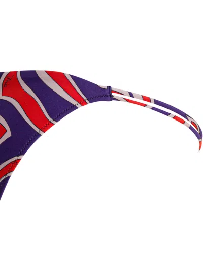 Pucci Labirinto Print Bikini Bottom In Blue