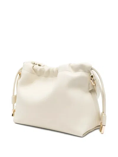 A.p.c. Mini Ninon Drawstring Shoulder Bag In Neutral