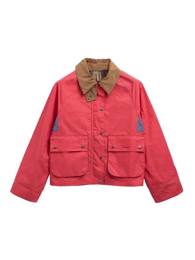 Barbour X Paul Smith Button Spey Jacket In Blue