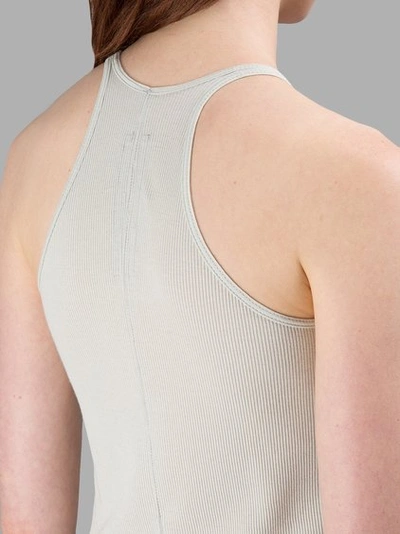 Shop Rick Owens Drkshdw Light Grey Ribbed Tank Top