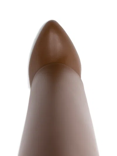 Givenchy Brown Leather Boots In Brown