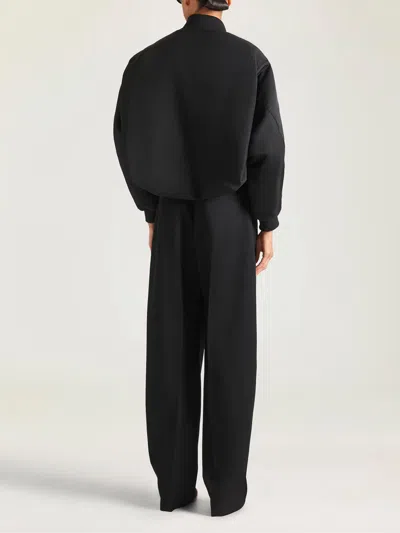 Givenchy Womens Black Cropped Shell-padded Bomber Jacket In Black