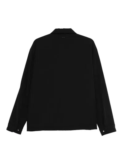 Herno Concealed Placket Jacket In Black