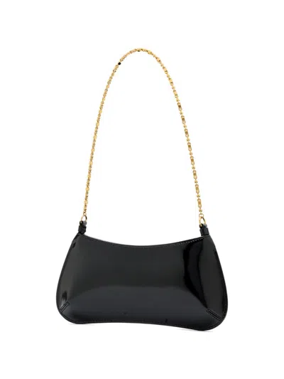 Jacquemus Ex 24hbaw00404ac18a01 Le Petit Bisou Chaine Shoulder Bags Black In Black