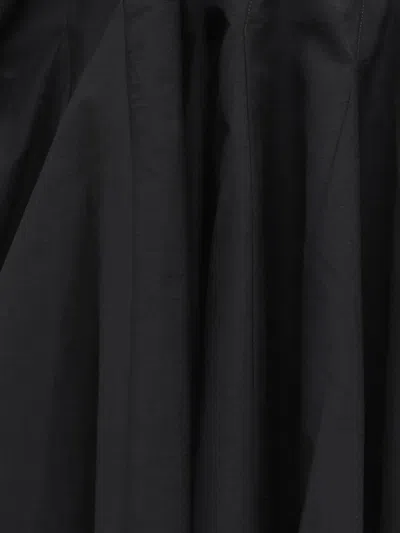 Jacquemus Courte Asymmetric Cotton-blend Crepon Halterneck Dress In Black