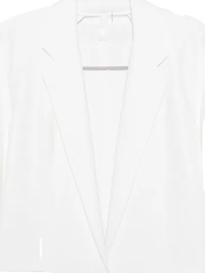 Norma Kamali Oversized Single-breasted Blazer Jacket In White