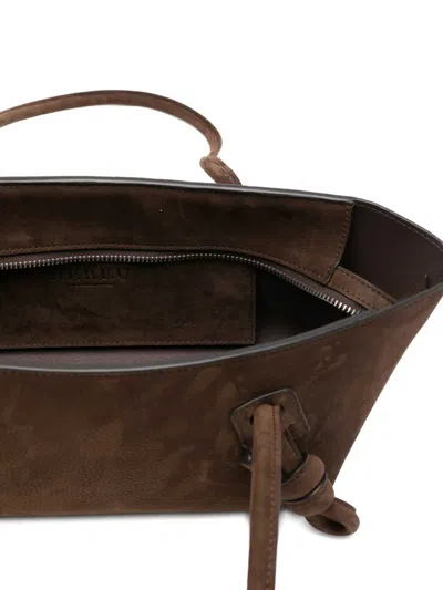 Hereu Medium Fleca Knotted Shoulder Bag In Brown