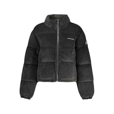 Guess Jeans Black Polyester Shell Jacket In Black
