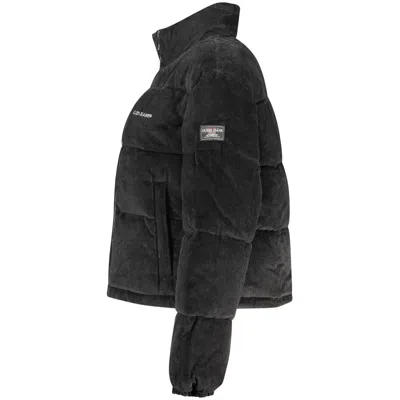 Guess Jeans Black Polyester Shell Jacket In Black