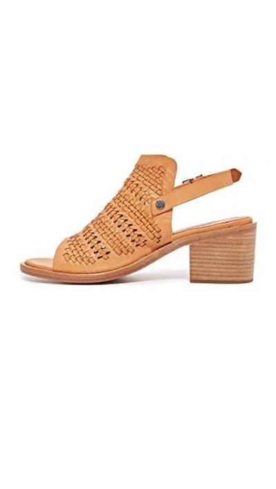 Shop Rag & Bone Wyatt Mid Heel Sandals In Natural